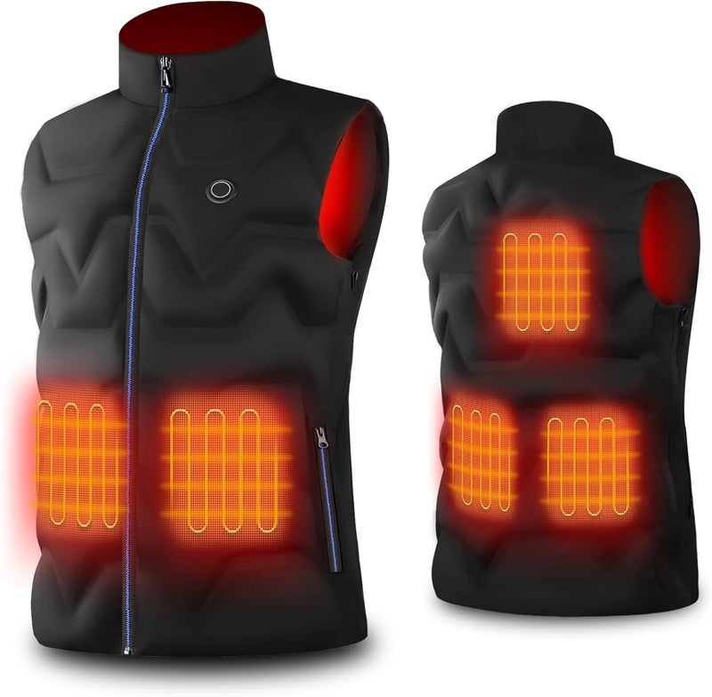 Vofuoti Heated Vest Men Women with Battery Pack Included, Lightweight USB Rechargeable Electric Heating Vest - Image 3